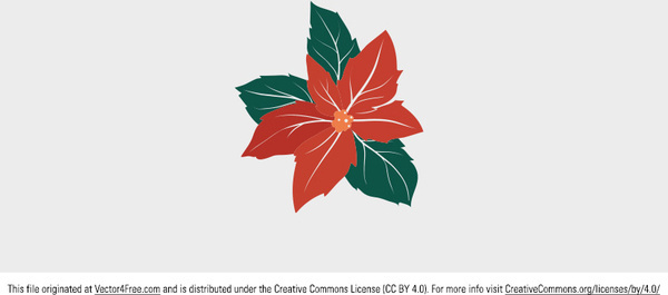 600x265 Poinsettia Free Vector Download (11 Free Vector) For Commercial