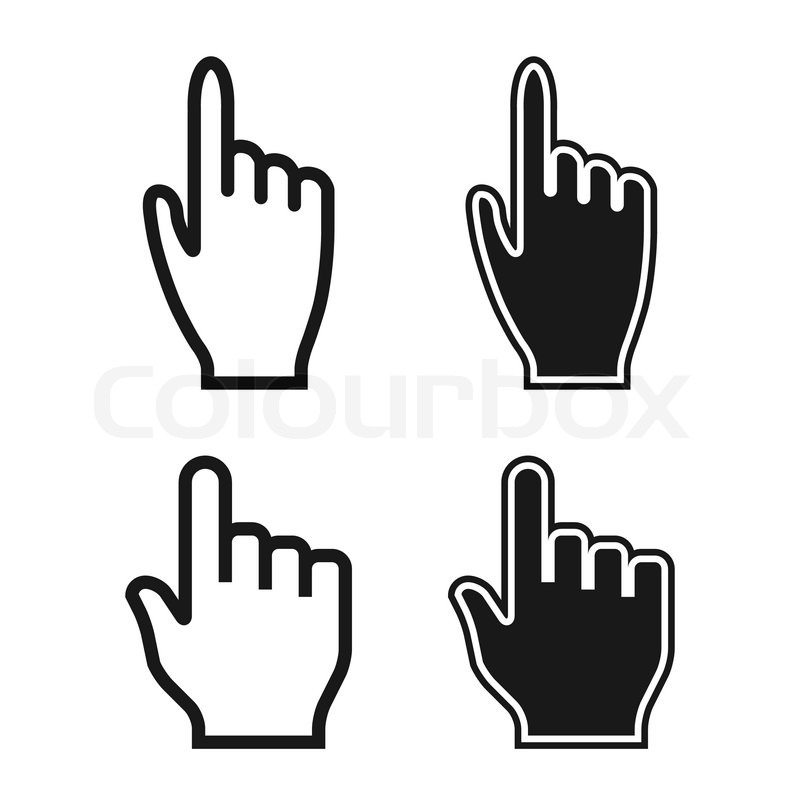 800x800 Woman And Man Hands. Cursor Icons. Mouse Pointer Set. Vector