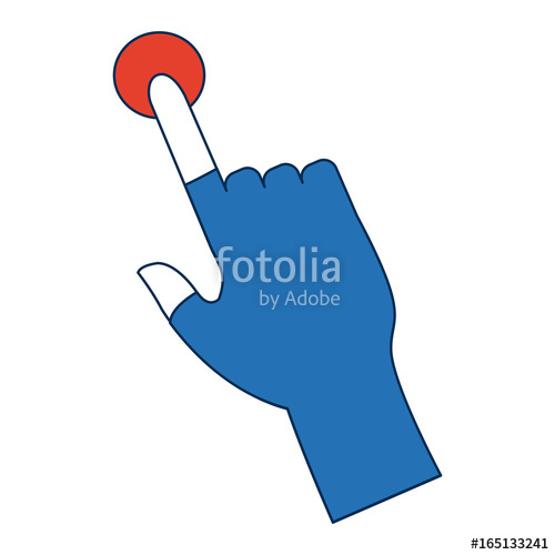 500x500 Click Hand Icon Pointer Finger Cursor Stock Image And Royalty