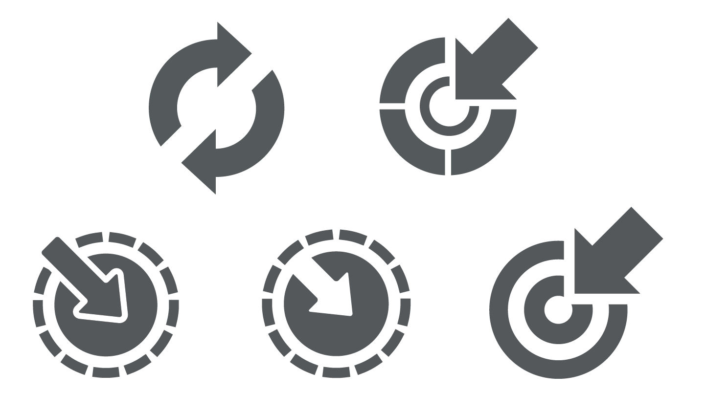 1443x847 Vector Pointer Icons With Arrows Trashedgraphics