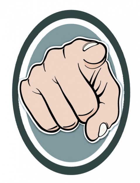 479x626 Frontal Finger Pointing Hand Vector Free Download
