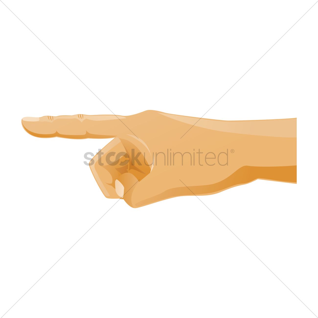 1300x1300 Pointing Hand Vector Image