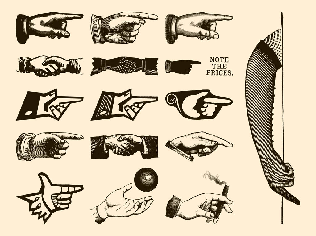 1024x765 Retro Hands Vectors Free Vectors Ui Download
