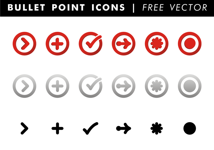 700x490 Bullet Points Free Vector Art