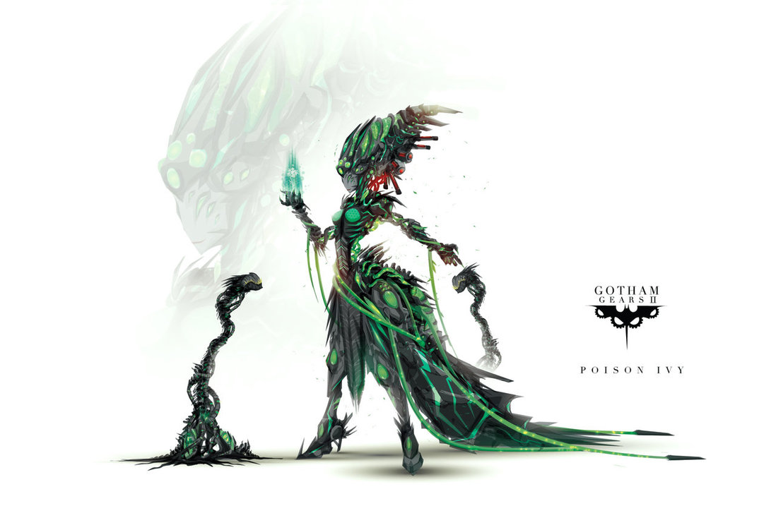 1098x727 Gotham Gears Ii Poison Ivy By Chasingartwork