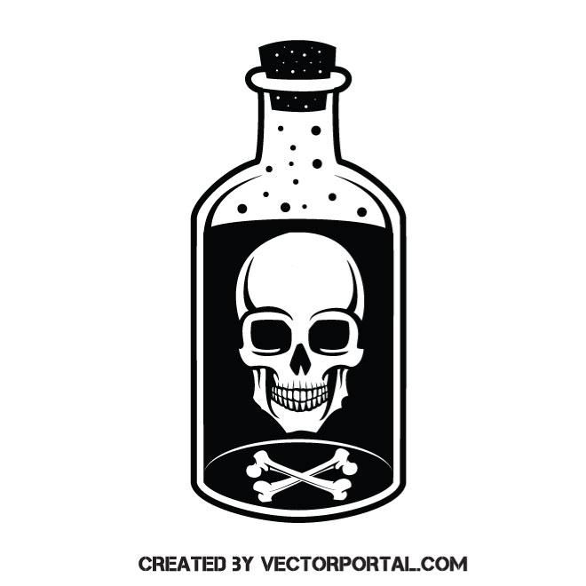 660x660 Bottle Of Poison Vector Image Various Vectors