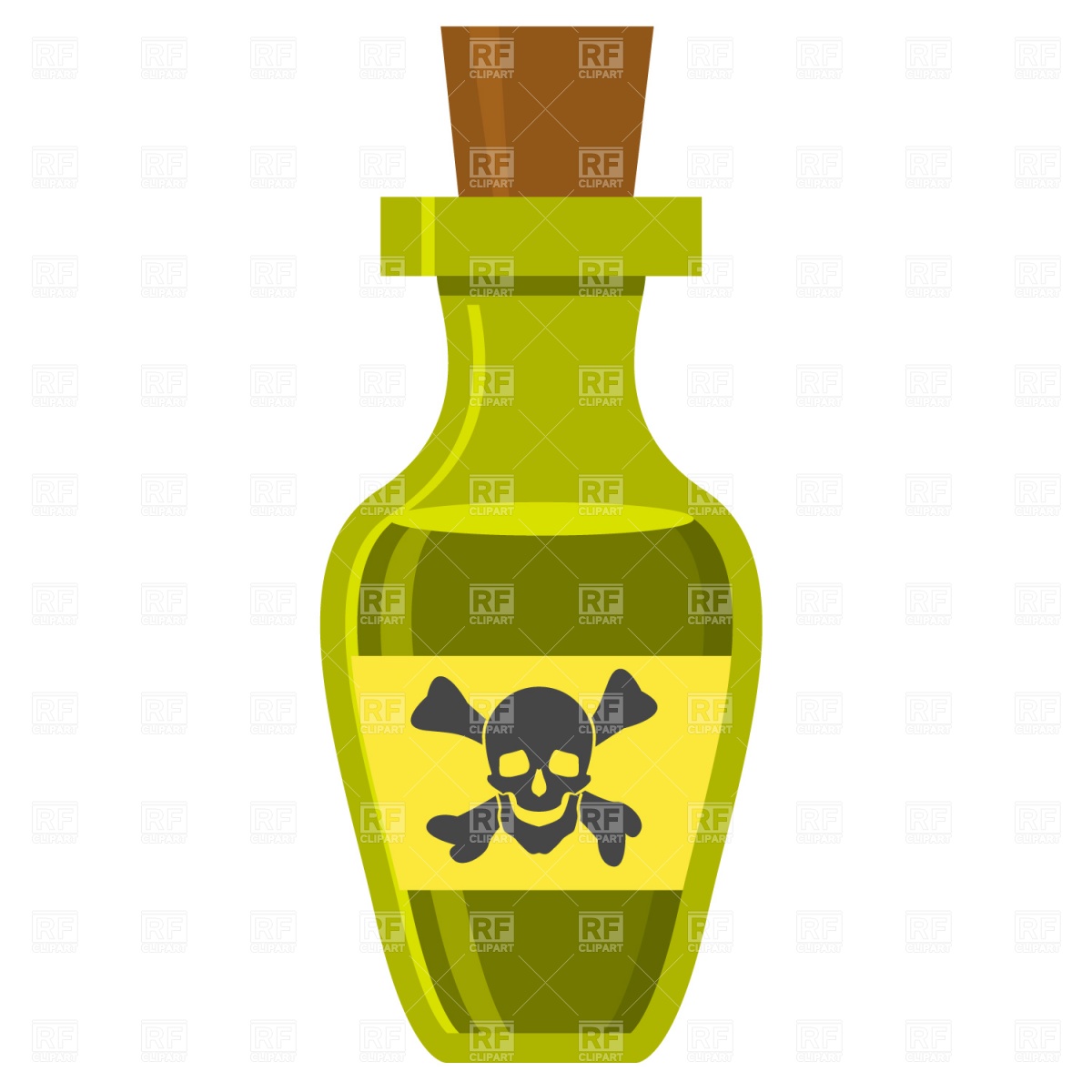 1200x1200 Bottle With Poison Vector Image Vector Artwork Of Objects