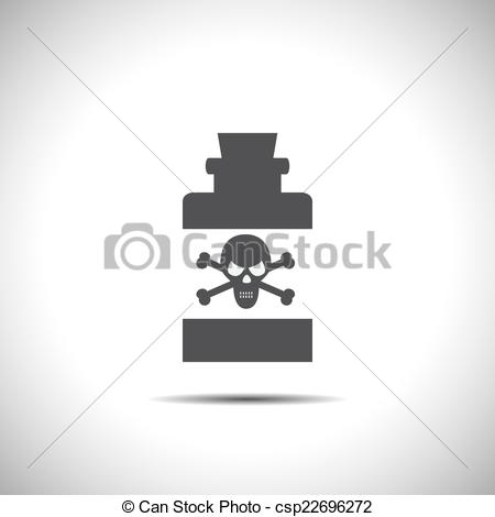450x470 Bottle With Poison Vector Icon.