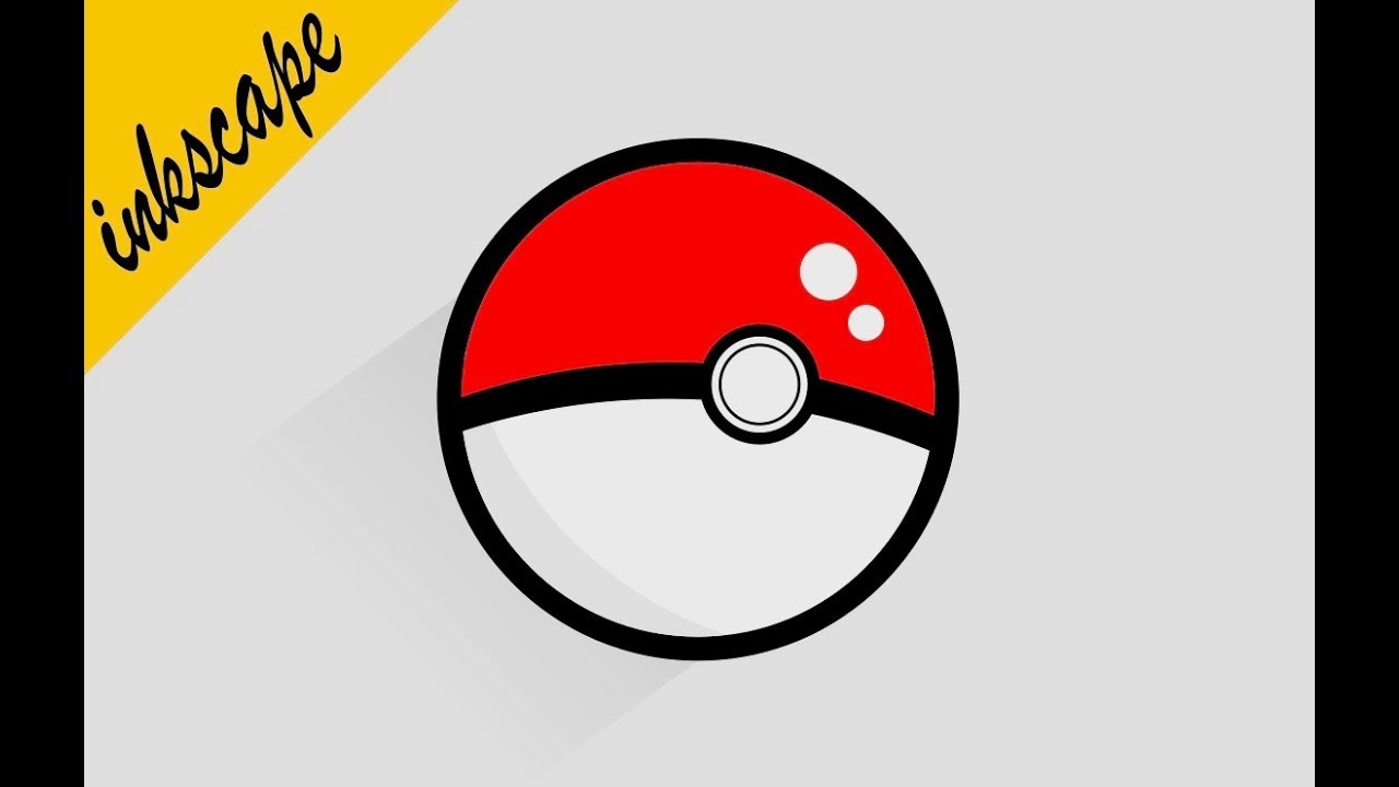1280x720 Inkscape Tutorial Vector Pokeball