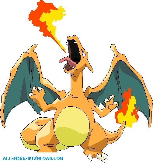 503x538 Pokemon 006 Free Vector In Encapsulated Postscript Eps ( .eps