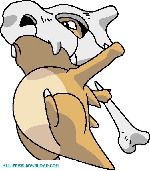 525x600 Pokemon 104 Free Vector In Encapsulated Postscript Eps ( .eps