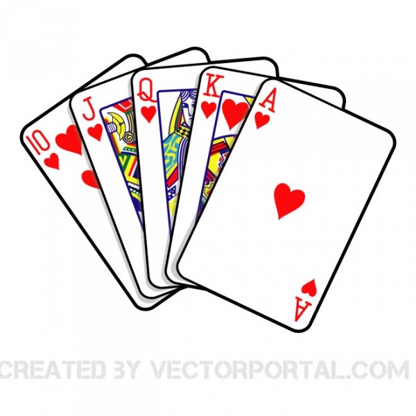 600x600 Free Vector Poker Royal Flush