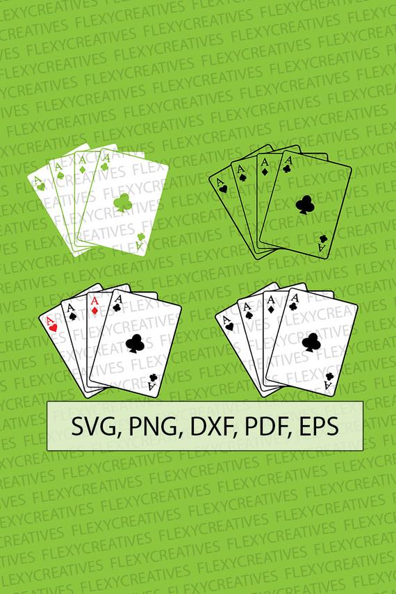 570x855 Playing Cards Svg Poker Vector Cut File Heart Diamond Etsy