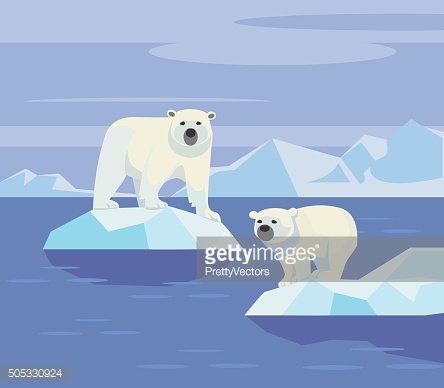 444x388 Polar Vector Flat Illustration Premium Clipart