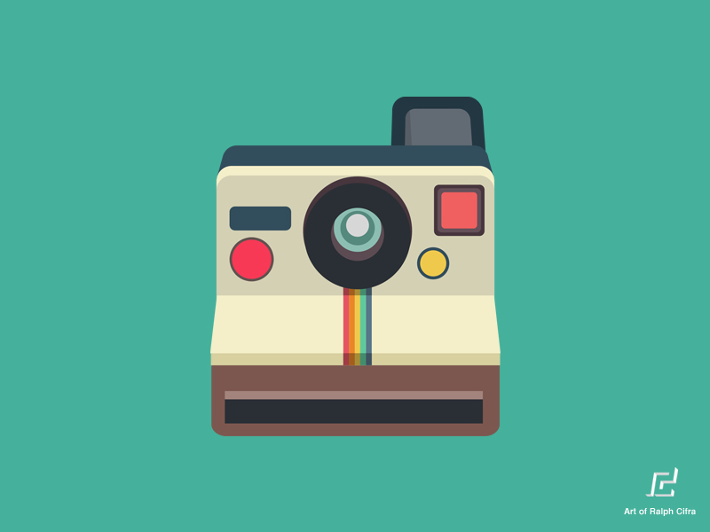 800x600 Polaroid Camera Vector Illustration By Ralph Cifra