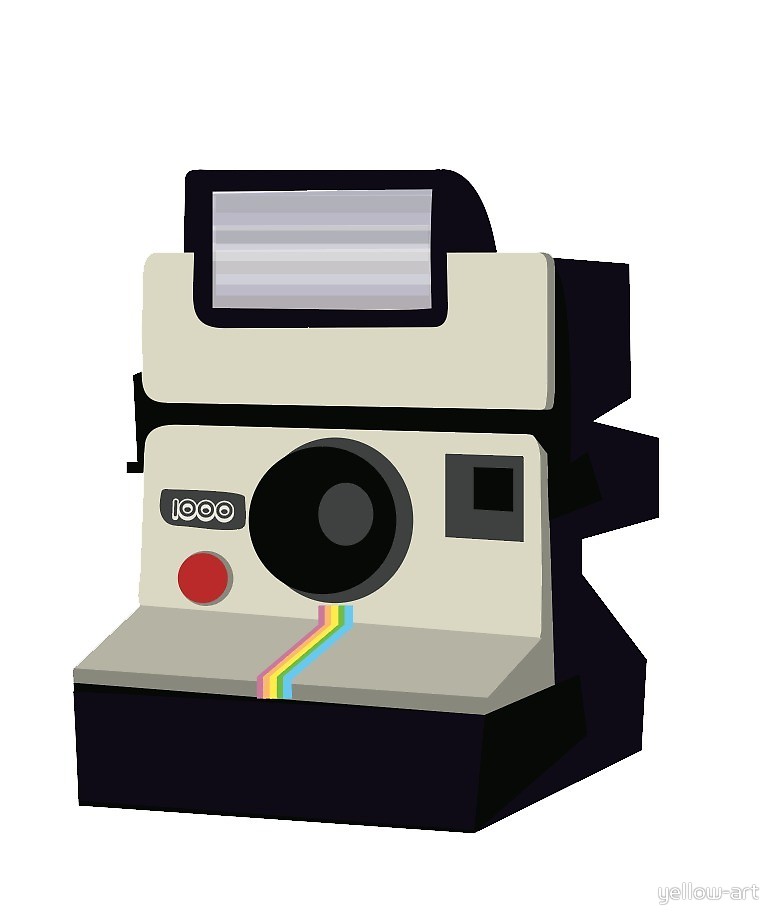 780x924 Polaroid Camera Vector ) By Yellow Art Redbubble