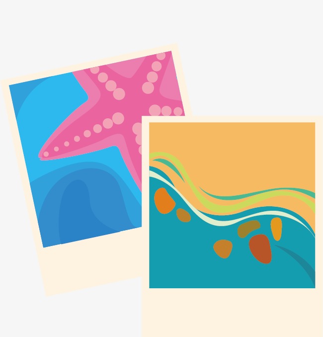 650x678 Vector Cartoon Polaroid Photo, Cartoon Vector, Polaroid Vector