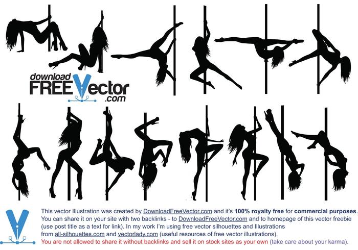 700x490 Vector Pole Dance Silhouette