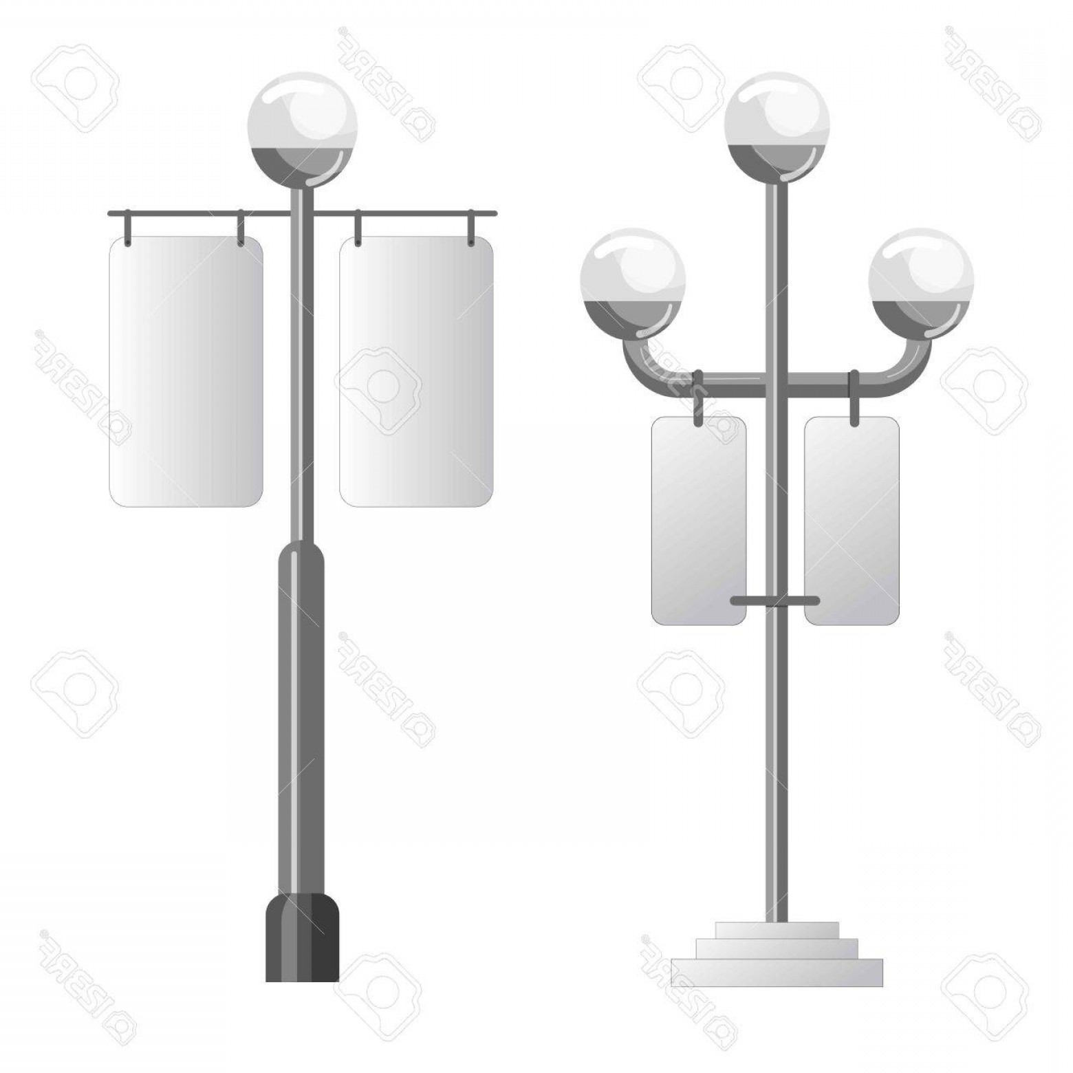 1560x1560 Photostock Vector Advertising Media Spaces Outdoor Light Pole