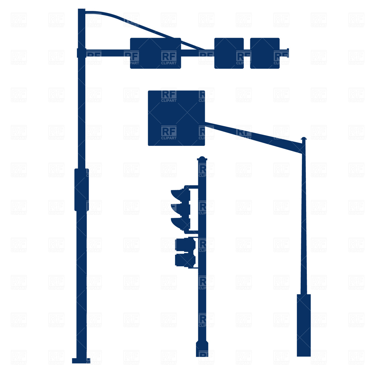 1200x1200 Trafficlights Pole Vector Image Vector Artwork Of Signs, Symbols