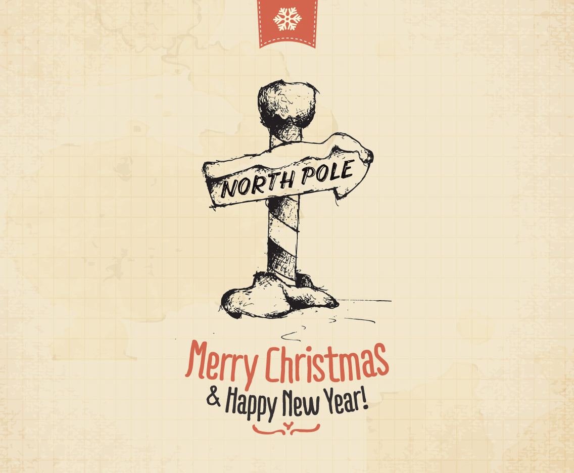 1136x936 Vintage North Pole Vector Vector Art Amp Graphics