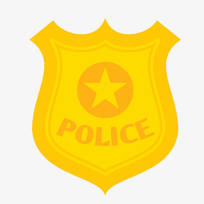 650x651 Police Badge Vector Material, Badge Vector, Policemen, Vector