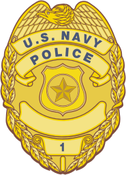 185x256 U.s. Navy Police, Officer Badge