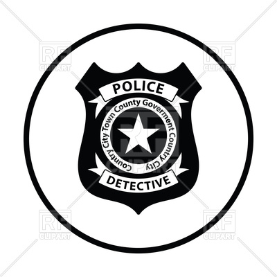 400x400 Police Badge Icon Vector Image Vector Artwork Of Signs, Symbols