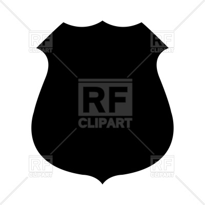 400x400 Police Badge Silhouette Vector Image Vector Artwork Of Objects