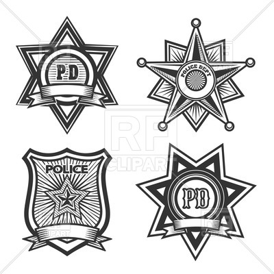 400x400 Police Badges And Emblems Vector Image Vector Artwork Of Icons