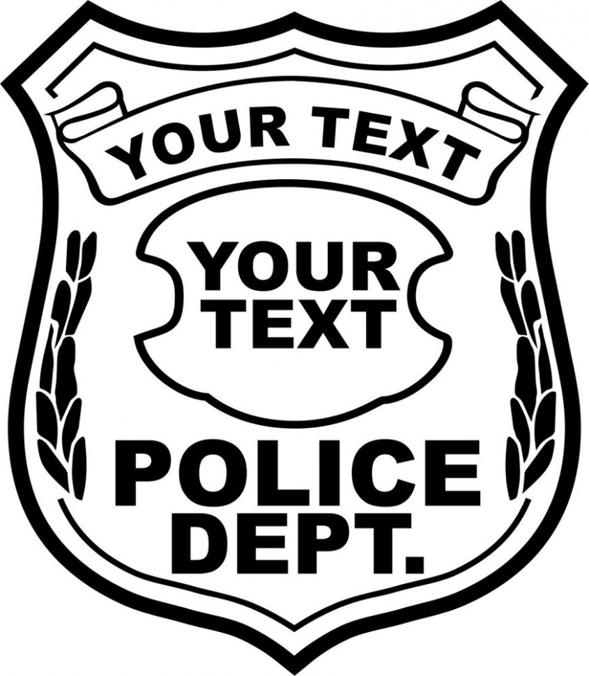 845x970 Download Our Sample Of Free Police Badge Vector Download Free Clip