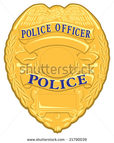 375x470 Police Badge Vector Clipart