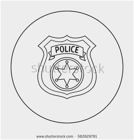 450x470 Sheriff Badge Outline Awesome 12 Generic Police Badge Vector