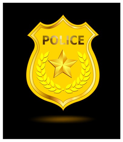 405x468 Gold Police Badge Vectors Stock In Format For Free Download 1.10mb