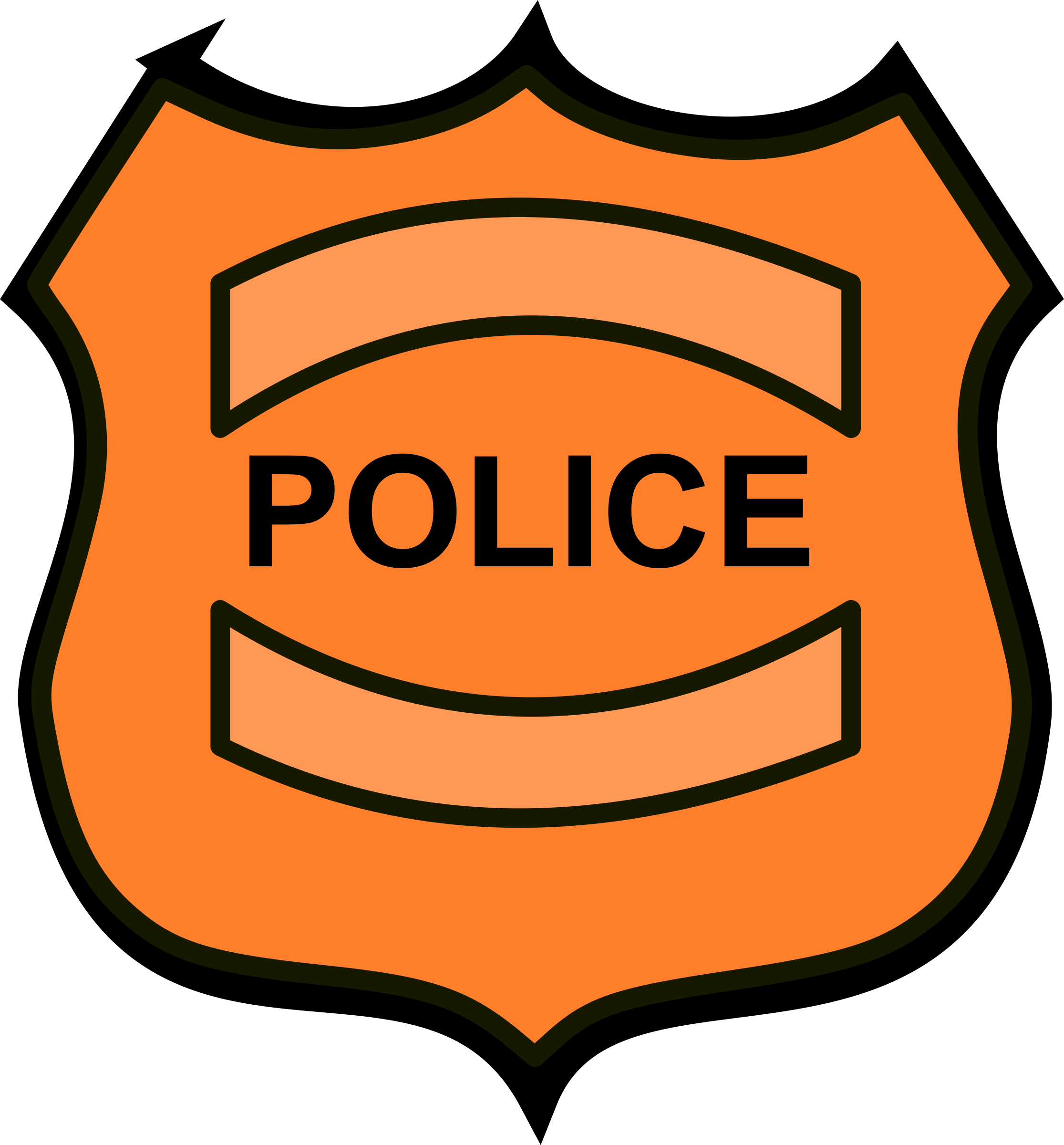 2231x2400 Police Badge Vector Free Download
