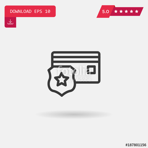 500x500 Police Badge Vector Icon Stock Image And Royalty Free Vector