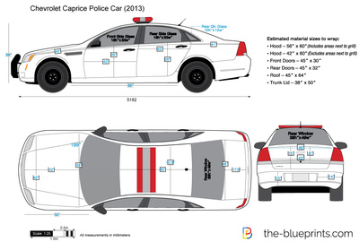 400x270 Chevrolet Caprice Police Car Vector Drawing