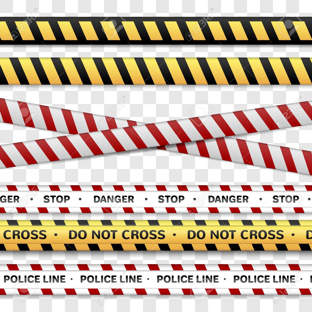 1300x1300 Police Line Flag Clipart Vector