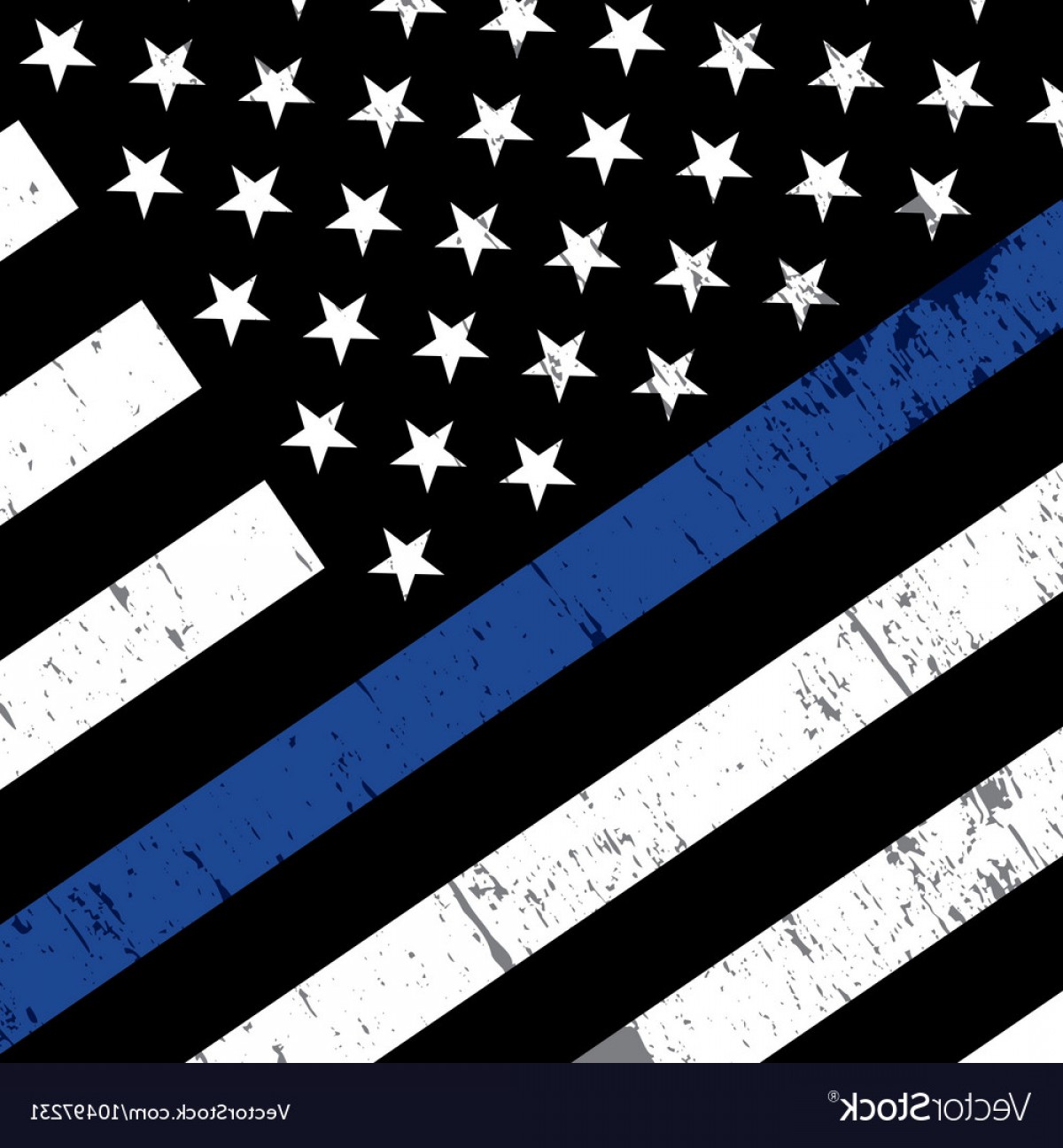1200x1296 Police Support Flag Background Vector Orangiausa