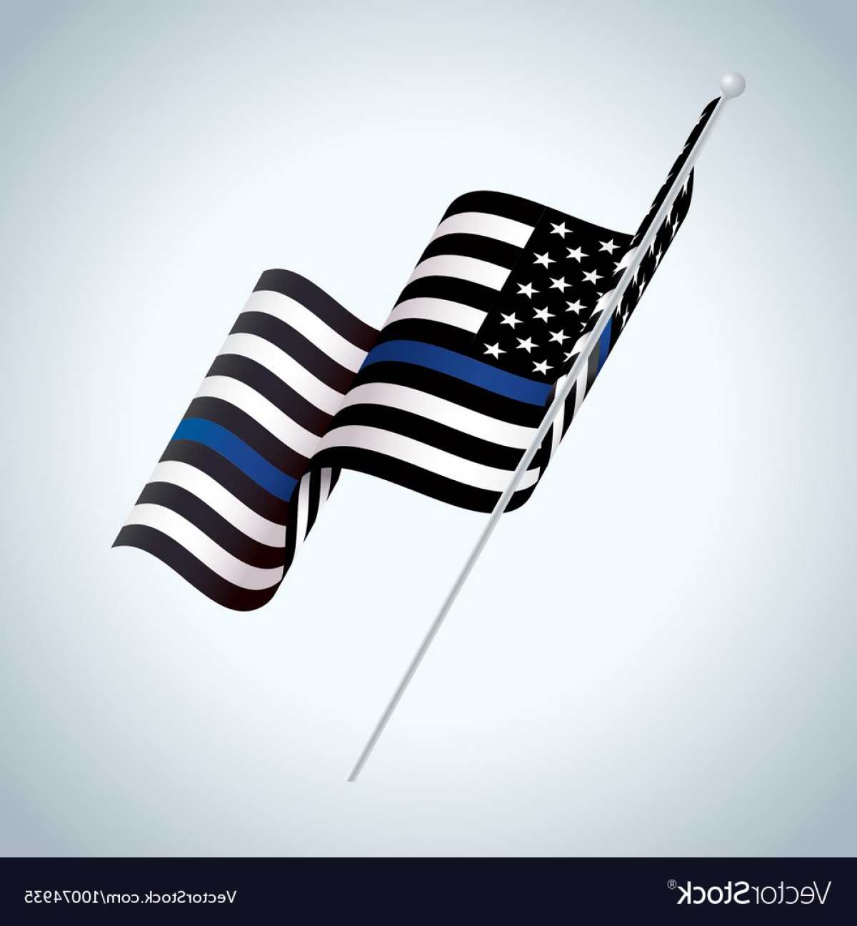 1200x1296 Police Support Flag Waving Vector Arenawp