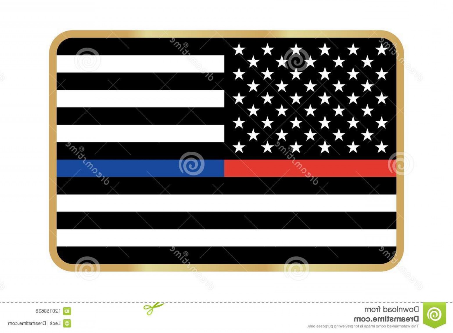 1560x1148 Vector Thin Blue Line Red Police Fire Respect Honor Law