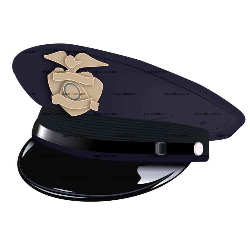 800x800 Police Cap Clip Art Black And White Library
