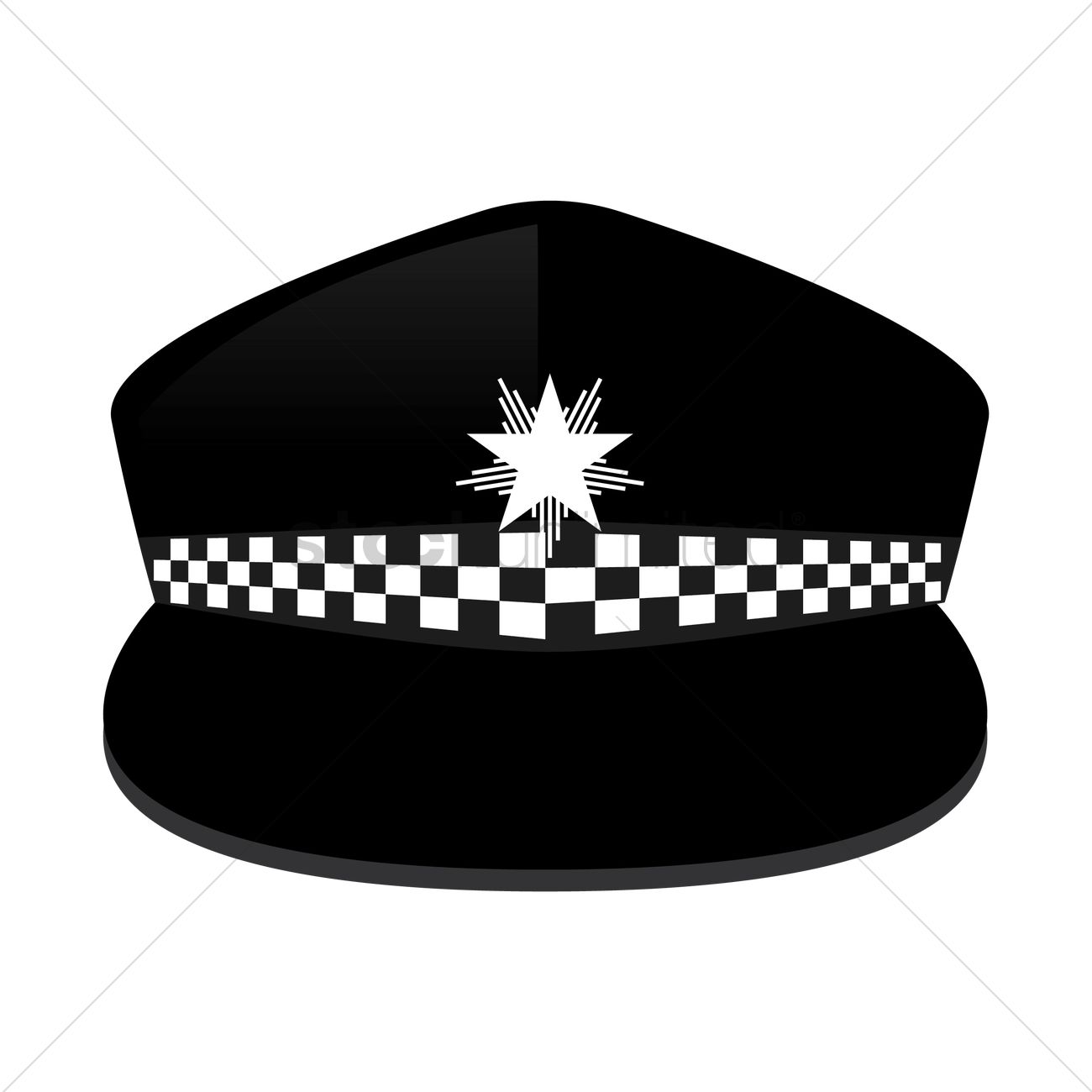 1300x1300 Uk Police Cap Vector Image