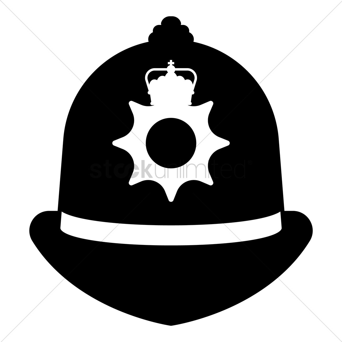 1300x1300 Uk Police Cap Vector Image