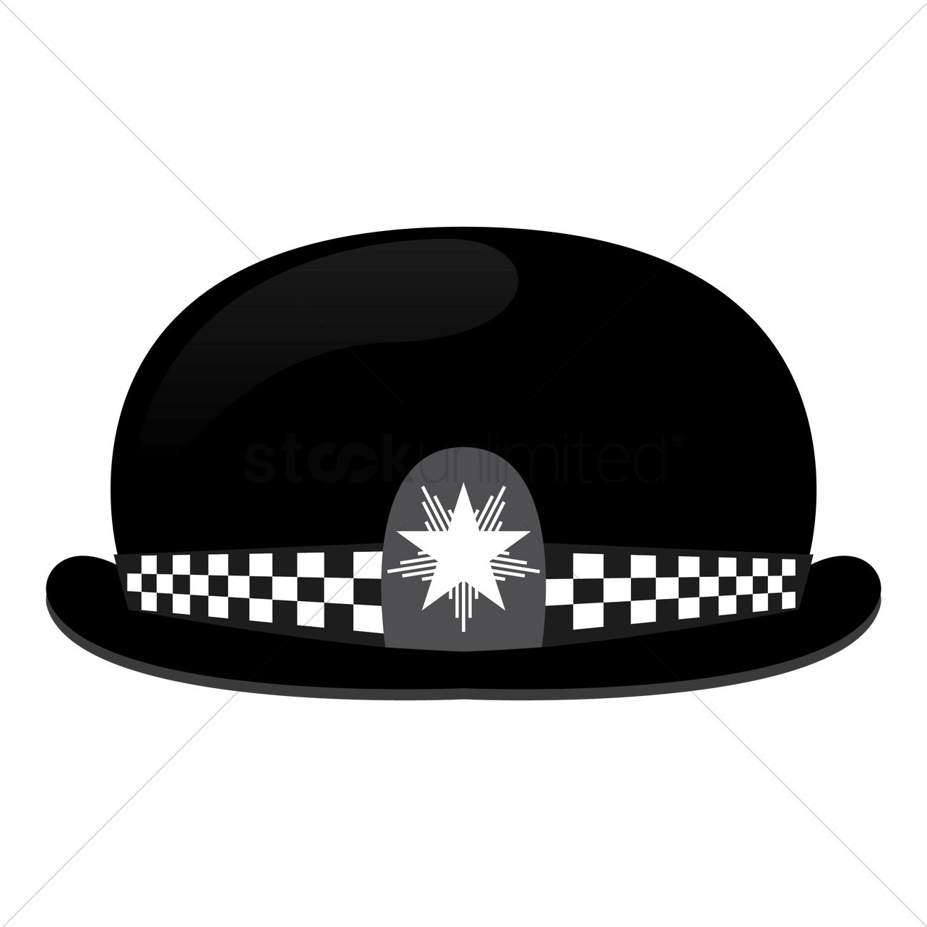 1300x1300 Uk Police Hat Vector Image