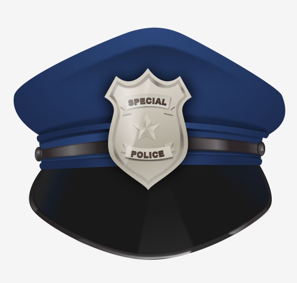 588x561 Clipart Police Cap Transparent Background