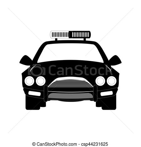 450x470 Police Icon Image. Police Car Icon Image Vector Illustration Design.