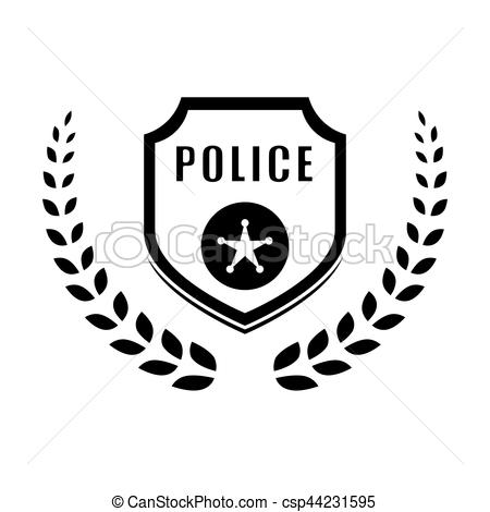 450x470 Police Icon Image. Police Emblem Icon Image Vector Illustration