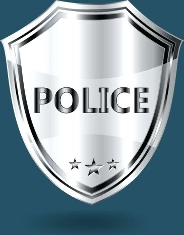 366x468 Police Badge Vector Free Download Police Badge Template Shiny Grey