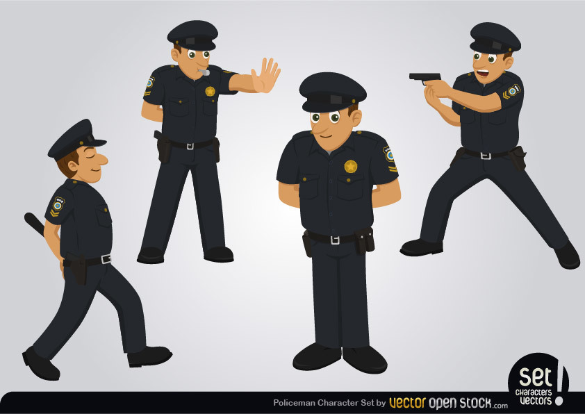 842x596 Policeman Character Set